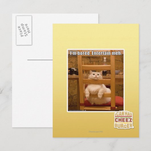 Mir ist langweilig. postkarte (Vorne/Hinten)