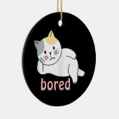 Mir langweilig, niedlich Kitty Cat Animal Keramik Ornament (Rechts)