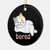 Mir langweilig, niedlich Kitty Cat Animal Keramik Ornament (Links)