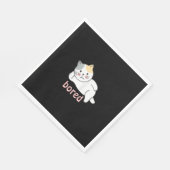 Mir langweilig, niedlich Kitty Cat Animal Serviette (Ecke)