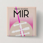 MIR Russian Space Station Poster Button (Vorderseite)