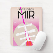 MIR Russian Space Station Poster Mousepad (Mit Mouse)