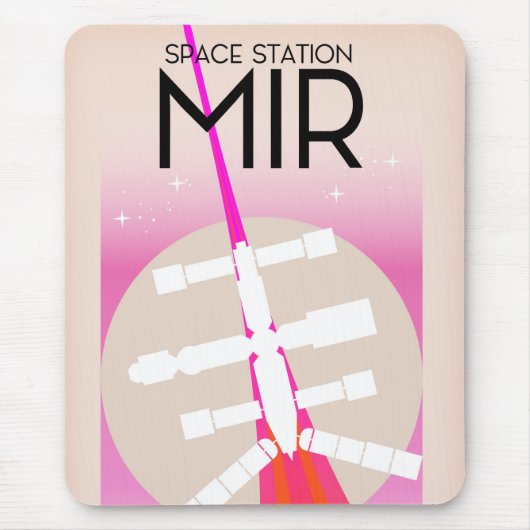MIR Russian Space Station Poster Mousepad (Vorne)