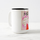 MIR Russian Space Station Poster Zweifarbige Tasse (Vorderseite Links)