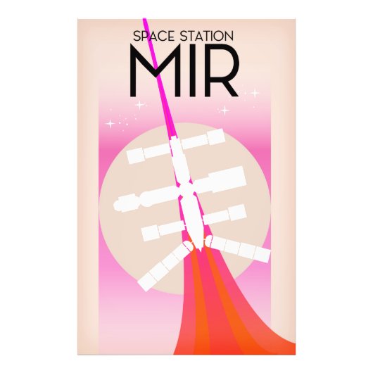MIR-Russische Raumstation Poster (Vorne)