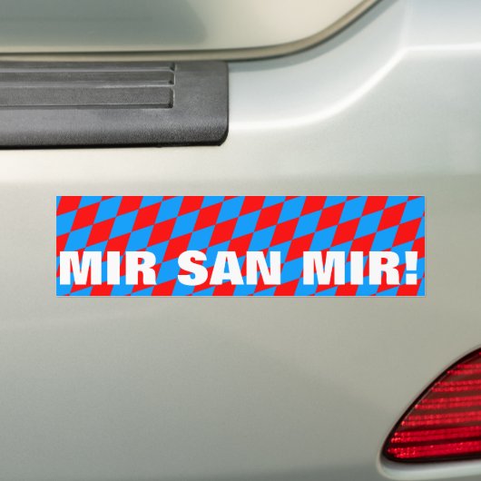 Mir san mir autoaufkleber (Auf Auto)
