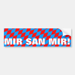 Mir san mir autoaufkleber
