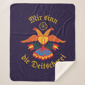Mir sinn die Deitscherei - Deitschi Faahne Blanket Sherpadecke