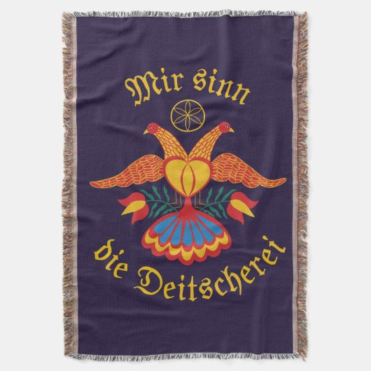Mir sinn die Deitscherei - Deitschi Faahne Decke (Vorderseite Vertikal)