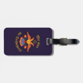 Mir sinn die Deitscherei - Deitschi Faahne  Gepäckanhänger (Rückseite horizontal)