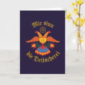 Mir sinn die Deitscherei - Deitschi Faahne Karte (Gelbe Blume)