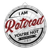 Mir werde Sie bin nicht zurückgezogen Dartscheibe (vorne)