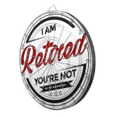 Mir werde Sie bin nicht zurückgezogen Dartscheibe (Vorderseite rechts)