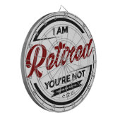 Mir werde Sie bin nicht zurückgezogen Dartscheibe (Vorderseite Links)