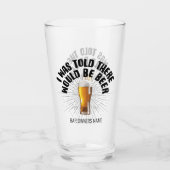Mir wurde gesagt, es gäbe Bienenglas Glas (Vorderseite)