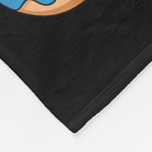 Mir wurde gesagt, es gäbe Donuts Fun Doughnut Teil Fleecedecke (Ecke)