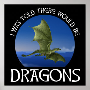 Mir wurde gesagt, es würde Drachen geben Poster