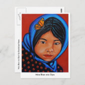 ‚Mira Bien mis Ojos‘ Postkarte (Vorne/Hinten)