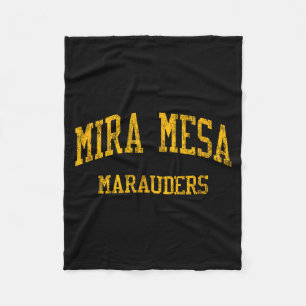 Mira Mesa High School HS San Diego CA Vintage Fleecedecke