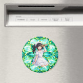 Mirabella in Green Light – Mandala Magnet (In Situ (Geschirrspüler))