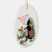 Mirabelle, die Freude an den Urlaubserlebnissen in Keramik Ornament (Rechts)