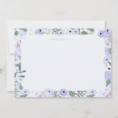Mirabelle Flat Note Card in Lilac Mitteilungskarte (Vorderseite)