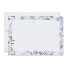Mirabelle Flat Note Card in Lilac