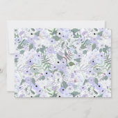 Mirabelle Flat Note Card in Lilac Mitteilungskarte (Rückseite)