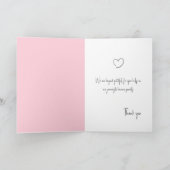 Miracle Baby IVF Fertilitätsarzt Dankeschön Karte (Innenseite)