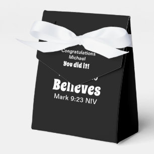 Miracle Bible Verse Christlich Faith Black Geschenkschachtel
