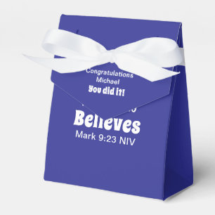 Miracle Bible Verse Christlich Faith Deep Blue Geschenkschachtel