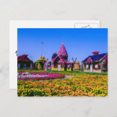 Miracle Garden, Blumenhäuser von Dubai Postkarte (Vorne/Hinten)
