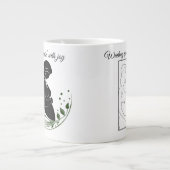Miracle in Motion – Parents-to-Be Line Art Mug 🤍 Jumbo-Tasse (Vorderseite)