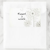 Miracle Inspirational Rechteckiger Aufkleber (Tasche)