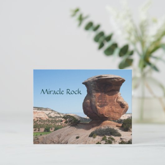 Miracle Rock Postkarte (Stehend Vorderseite)