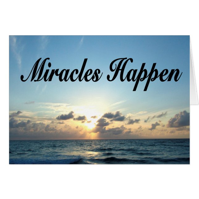 MIRACLES HAPPEN (Vorderseite (Horizontal))