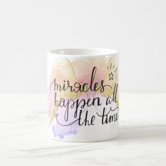 Miracles Happen Angel Wings Kaffeetasse (Mittel)