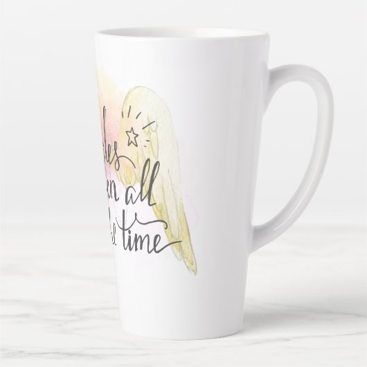 Miracles Happen Angel Wings Milchtasse (Rechts)