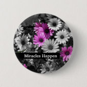 Miracles Happen Daisis Inspiration-Taste Button (Vorderseite)
