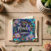 Miracles Happen Faith Blue Hübsch Inspiration