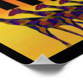 Miracles Happen GiraffesHannukah Menorah Print Poster (Ecke)