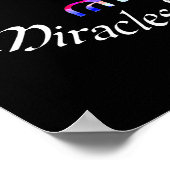 Miracles Happen Menorah Poster (Ecke)