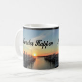 MIRACLES HAPPEN SUNSET FOTO DESIGN KAFFEETASSE (Vorderseite Links)