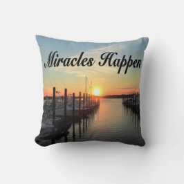 MIRACLES HAPPEN SUNSET FOTO DESIGN KISSEN