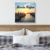 MIRACLES HAPPEN SUNSET FOTO DESIGN LEINWANDDRUCK (Insitu (Schlafzimmer))