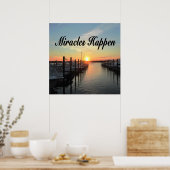 MIRACLES HAPPEN SUNSET FOTO DESIGN POSTER (Küche)