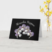 Miracles passieren Iris-Blume Inspiration Karte (Gelbe Blume)