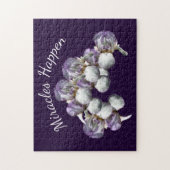 Miracles passieren Iris-Blume Inspiration Puzzle (Vertikal)