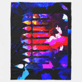 Miracula Menorah Large Fleecedecke (Vorderseite)