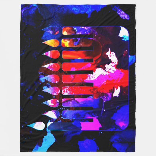 Miracula Menorah Large Fleecedecke (Vorderseite)